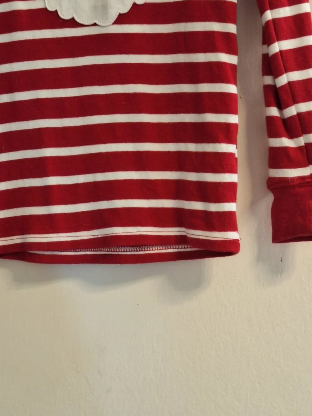 Santa red and white top 4T carter's